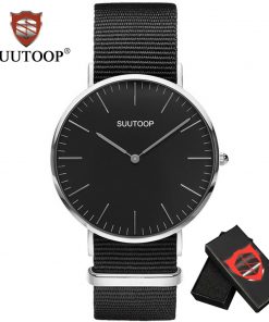 Men's Nylon Canvas Watches Men Women Classic Black Quartz watch Fashion Casual Sports Ladies Wristwatch male Relogio Masculino