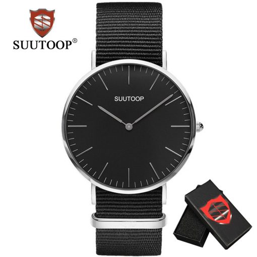 Men's Nylon Canvas Watches Men Women Classic Black Quartz watch Fashion Casual Sports Ladies Wristwatch male Relogio Masculino