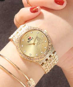 Women Watches Women Fashion Watch Luxury Diamond Women's Gold Wrist Watch Ladies Watch Women Gifts Stainless Steel Clock