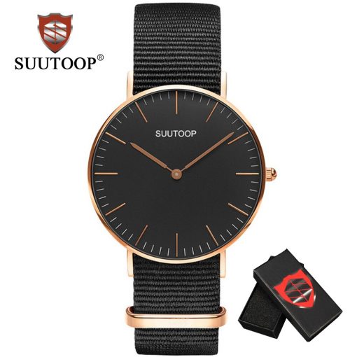 Men's Nylon Canvas Watches Men Women Classic Black Quartz watch Fashion Casual Sports Ladies Wristwatch male Relogio Masculino