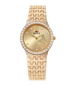 Women Watches Women Fashion Watch Luxury Diamond Women's Gold Wrist Watch Ladies Watch Women Gifts Stainless Steel Clock