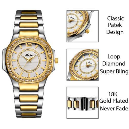 Women Watches Women Fashion Watch Geneva Designer Ladies Watch Luxury Brand Diamond Quartz Gold Wrist Watch Gifts For Women