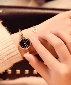 Small Gold Bangle Bracelet Luxury Watches Stainless Steel Retro Ladies Quartz Wristwatches Fashion Casual Women Dress Watch