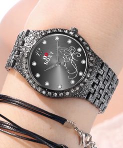 Women Watches Women Fashion Watch Luxury Diamond Women's Gold Wrist Watch Ladies Watch Women Gifts Stainless Steel Clock