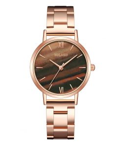 Fashion Quartz Watch Luxury Women Rose Gold Stainless Steel Strap Analog Watch Scale Dial Watch Clock Damski Zegarek 2020 New