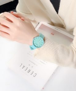 New Fashion Women's Watches Ins Trend Candy Color Wrist Watch Korean Silicone Jelly Watch Clock Gifts for Women