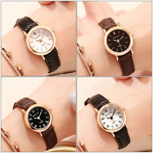 Small Gold Bangle Bracelet Luxury Watches Stainless Steel Retro Ladies Quartz Wristwatches Fashion Casual Women Dress Watch