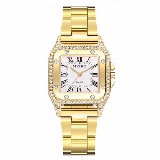 Small Gold Bangle Bracelet Luxury Watches Stainless Steel Retro Ladies Quartz Wristwatches Fashion Casual Women Dress Watch