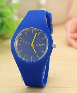 Men watch Women Cream Color Ultra-thin Fashion Gift Silicone Strap Leisure Watch Geneva Sport Wristwatch Women's Jelly Watches