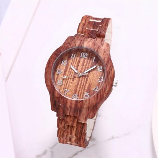 women watches relogio feminino High-End Fashion Wood Grain Women's Watch Simple Digital Wood Grain Quartz Watch reloj mujer 32