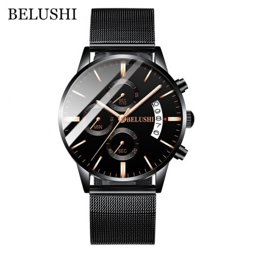 Men's Watch Luxury Brand BELUSHI High-end Man Business Casual Watches Mens Waterproof Sports Quartz Wristwatch relogio masculino