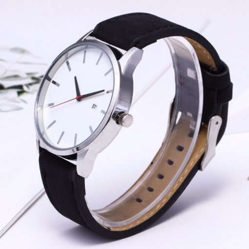 Fashion Large Dial Quartz Men Watch Leather Business Casual Sport Watches Male Clock Wristwatch Relogio Masculino men watches