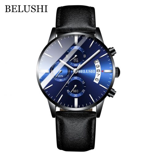 Men's Watch Luxury Brand BELUSHI High-end Man Business Casual Watches Mens Waterproof Sports Quartz Wristwatch relogio masculino