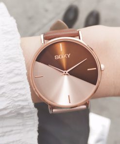 top brand women's watch leather rose gold dress female clock luxury brand design women watches simple fashion ladies watch