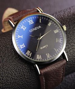 Minimalist Men Watch Business Quartz Watch Leather Wristwatch Brand Casual Simple Roman Numerals Watch Clock Relogio Masculino