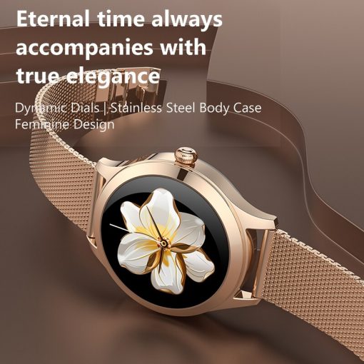 LIGE Ladys Smart Watch Women luxury Smartwatch Full Touch Round Sreen Heart Rate Monitor Blood Pressure Oxygen Fitness Tracker