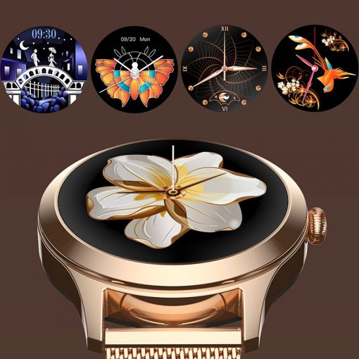 LIGE Ladys Smart Watch Women luxury Smartwatch Full Touch Round Sreen Heart Rate Monitor Blood Pressure Oxygen Fitness Tracker