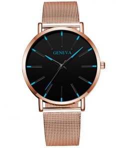 Minimalist Men's Fashion Ultra Thin Watches Simple Men Business Stainless Steel Mesh Belt Quartz Watch Relogio Masculino