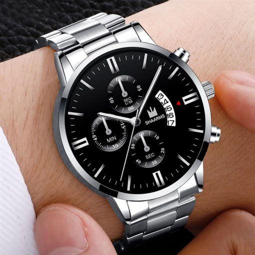 Luxury Men Military Quartz Watch Men Stainless Steel Gold Calendar Date Wristwatch Male Clock Relogio Direct