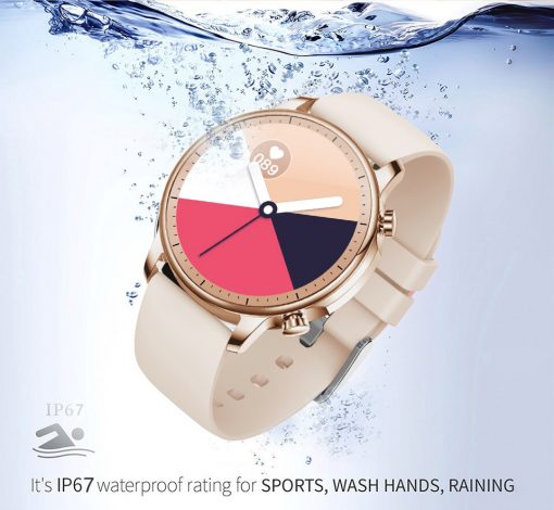 LIGE New Fashion Women Smart Watch Men Full Screen Touch Waterproof Heart Rate Blood oxygen Multifunction Sport Smartwatch