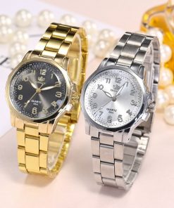 Women Watches Stainless Steel Band Analog Quartz Round Wrist Watch Watches Ladies Bracelet Casual Female Clock Reloj Mujer