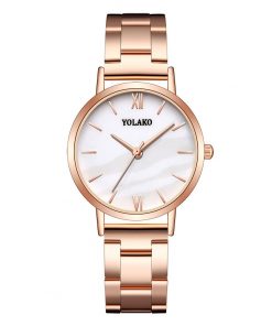 Fashion Quartz Watch Luxury Women Rose Gold Stainless Steel Strap Analog Watch Scale Dial Watch Clock Damski Zegarek 2020 New