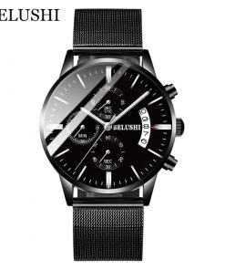 Men's Watch Luxury Brand BELUSHI High-end Man Business Casual Watches Mens Waterproof Sports Quartz Wristwatch relogio masculino