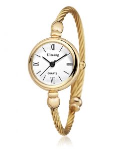 Small Gold Bangle Bracelet Luxury Watches Stainless Steel Retro Ladies Quartz Wristwatches Fashion Casual Women Dress Watch