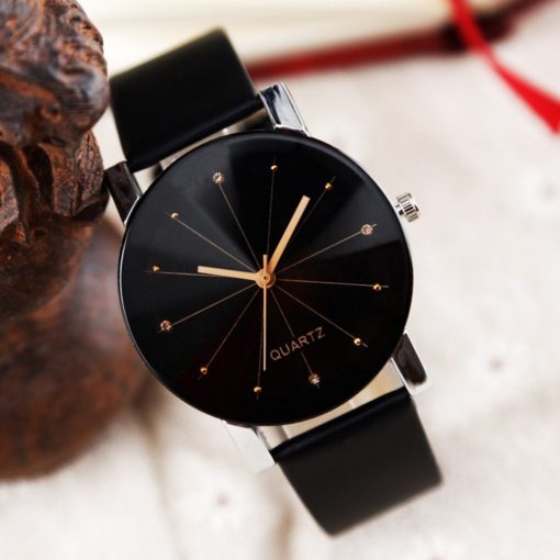 Luxury Women Quartz Wristwatch Sport Military Strap Line Analog Leather Band Wrist Watch Simplicity watches erkek kol saati