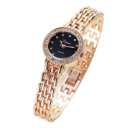 Romantic Women Simple Watches Women Business Bracelet Stainless Steel Rhinestone Quartz Wrist Watch Female Watchrelogio Feminino