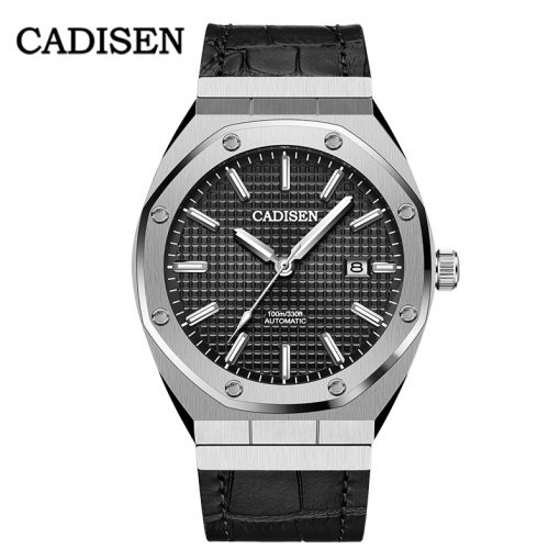 CADISEN Design Brand Luxury Men Watches Mechanical Automatic Blue Watch Men 100M Waterproof Casual Business luminous Wristwatch