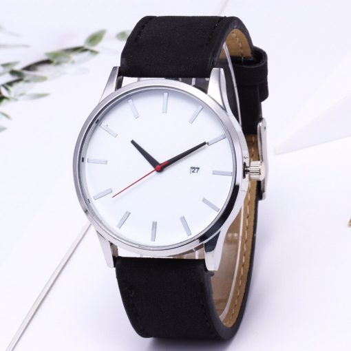 Fashion Large Dial Quartz Men Watch Leather Business Casual Sport Watches Male Clock Wristwatch Relogio Masculino men watches