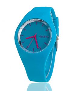 Men watch Women Cream Color Ultra-thin Fashion Gift Silicone Strap Leisure Watch Geneva Sport Wristwatch Women's Jelly Watches