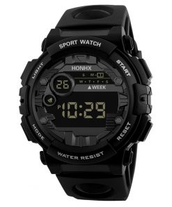 Luxury Mens Digital Led Watch Lcd Digital Stopwatch Date Time Rubber Outdoor Sport Clock Wrist Watch Relogio Feminino 2020 New