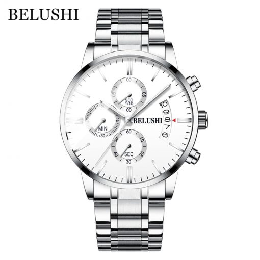 Men's Watch Luxury Brand BELUSHI High-end Man Business Casual Watches Mens Waterproof Sports Quartz Wristwatch relogio masculino