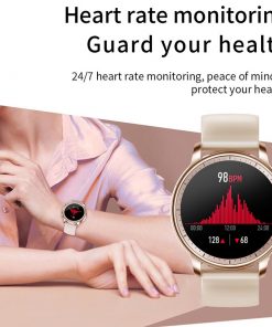 LIGE New Fashion Women Smart Watch Men Full Screen Touch Waterproof Heart Rate Blood oxygen Multifunction Sport Smartwatch