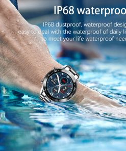 LIGE Smart Watch Men smartwatch LED Full Touch Screen For Android iOS Heart Rate Blood Pressure Monitor Waterproof Fitness Watch